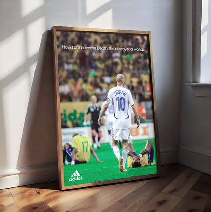Zinedine Zidane 'Destroyer Of Worlds' Poster