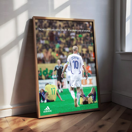 Zinedine Zidane 'Destroyer Of Worlds' Poster