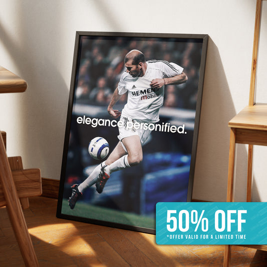 Zinedine Zidane 'Majestic' Poster