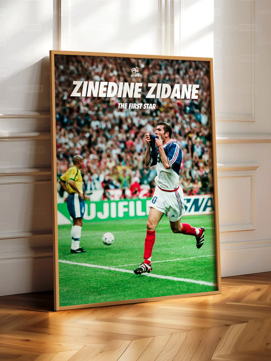 Zinedine Zidane 'First Star' Poster