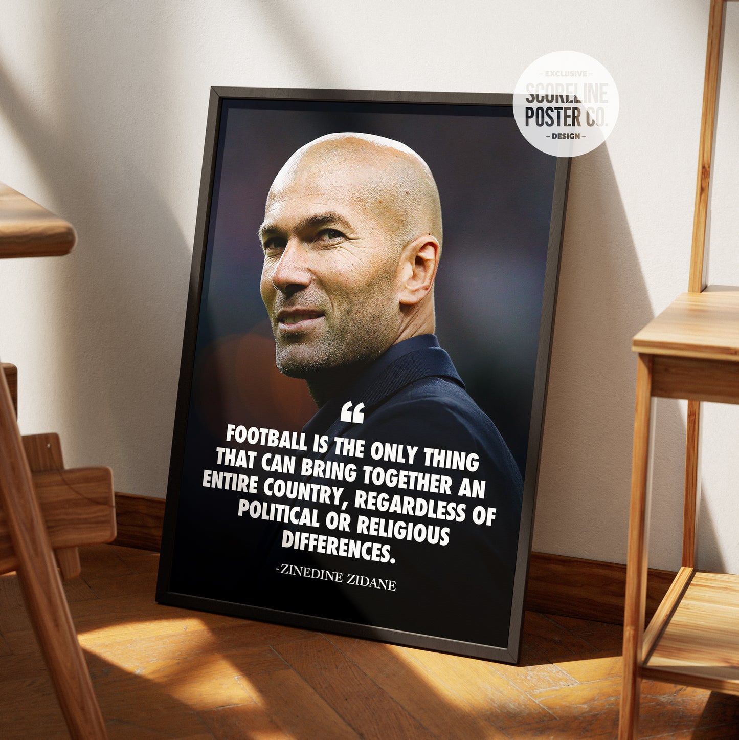 Zinedine Zidane 'Quote' Poster