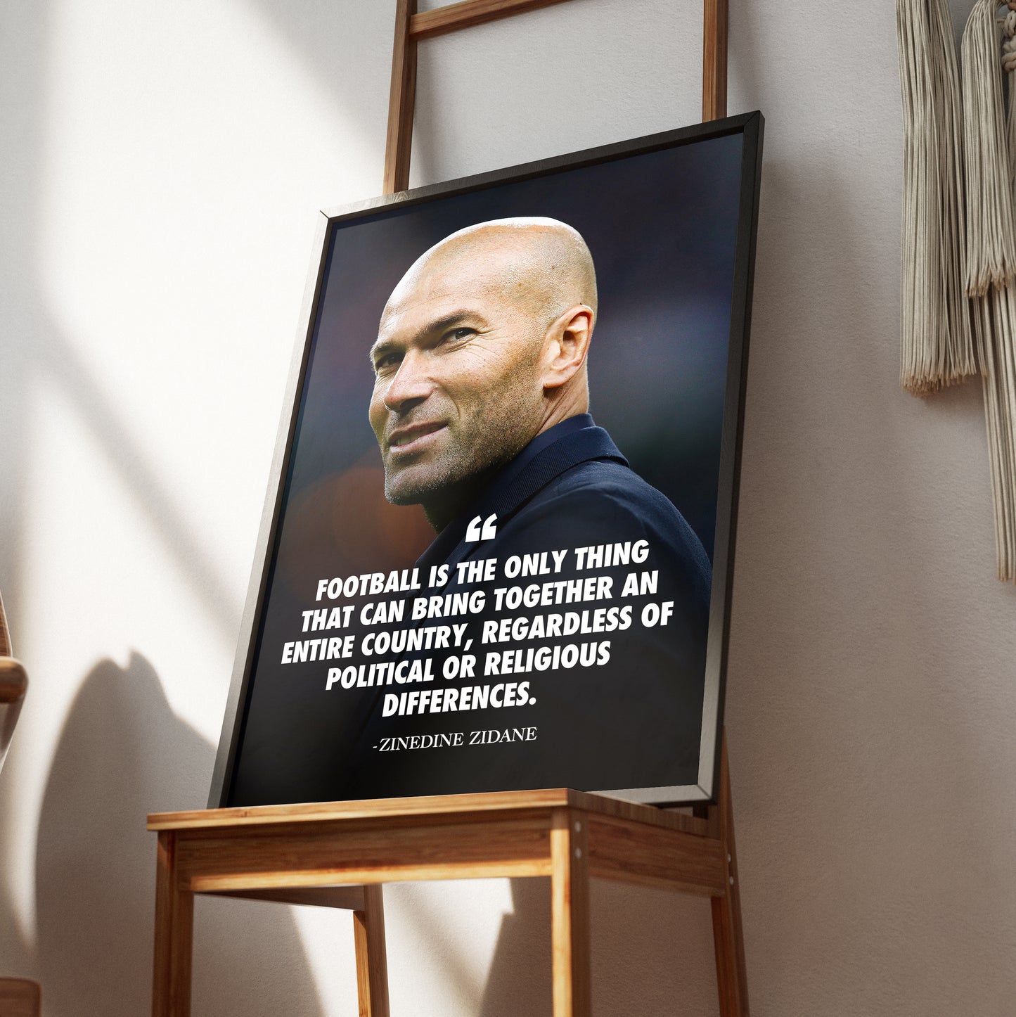 Zinedine Zidane 'Quote' Poster