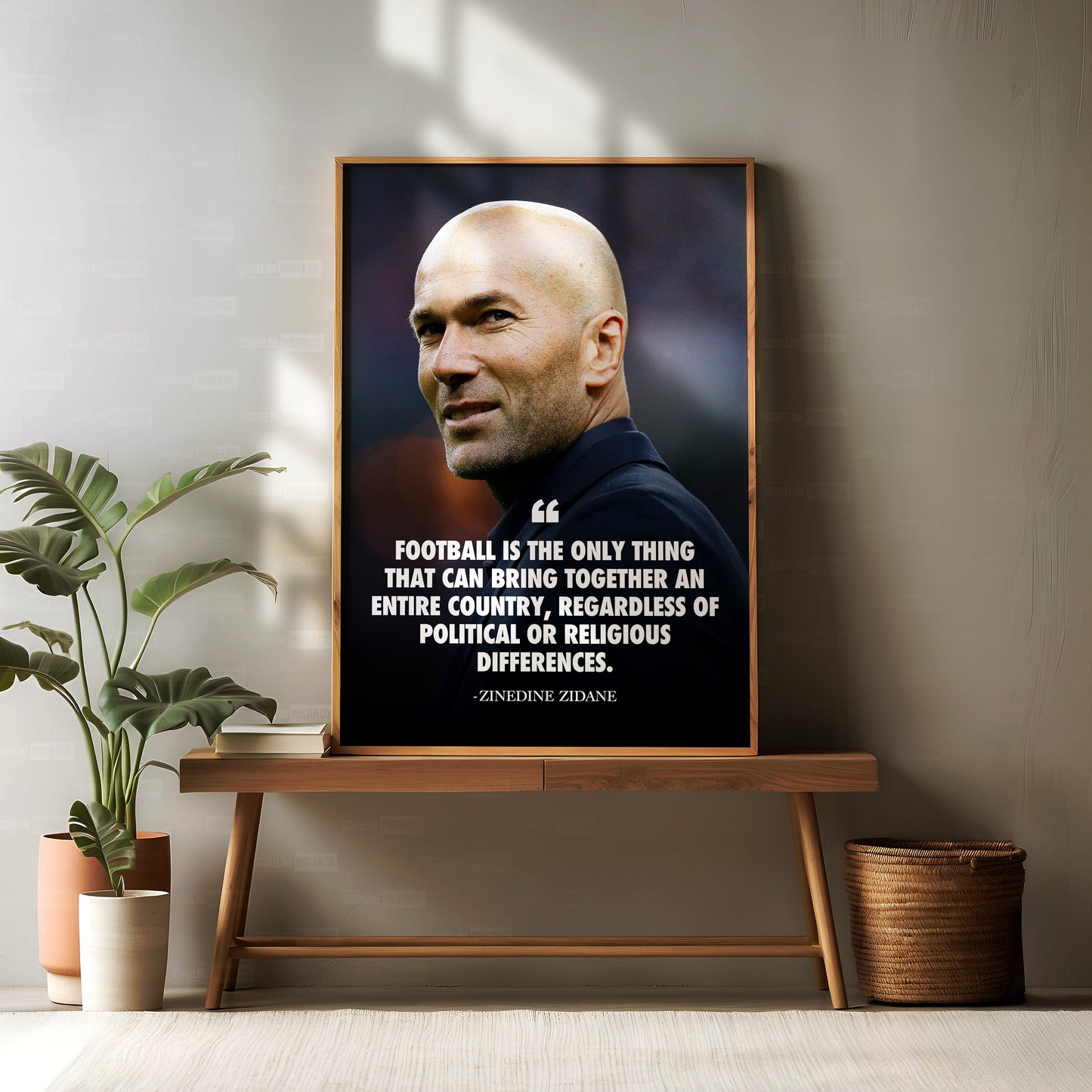 Zinedine Zidane 'Quote' Poster