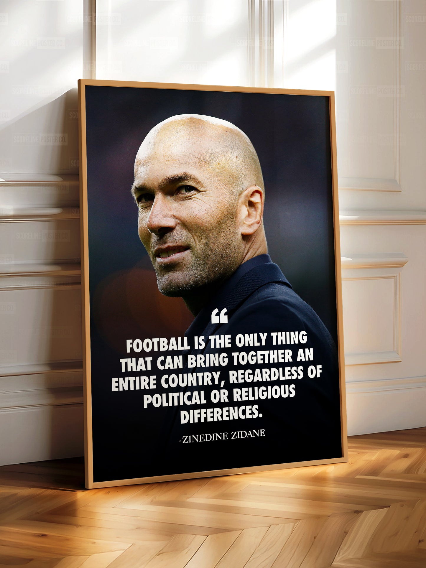 Zinedine Zidane 'Quote' Poster