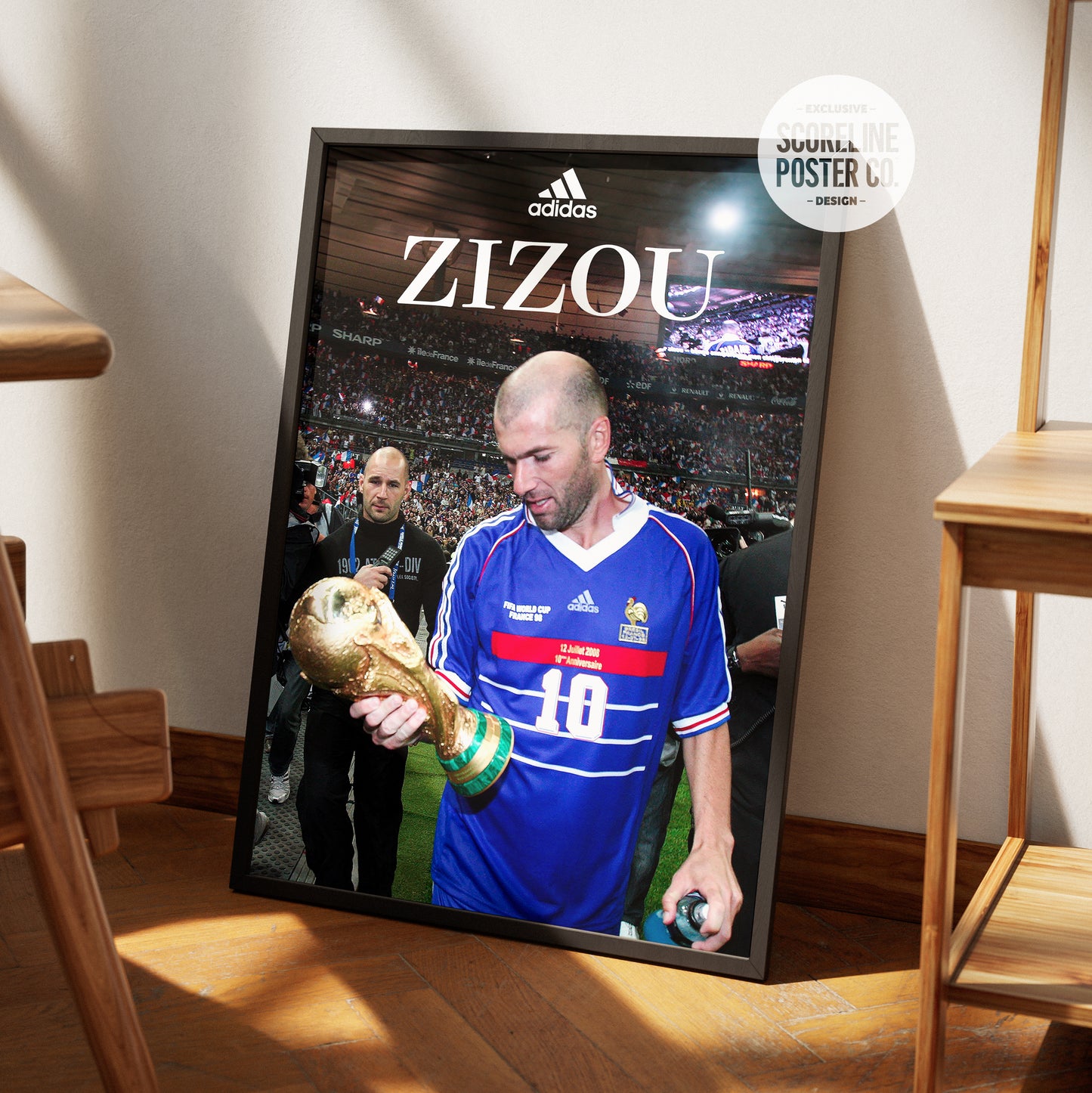 Zinedine Zidane 'World Cup' Poster