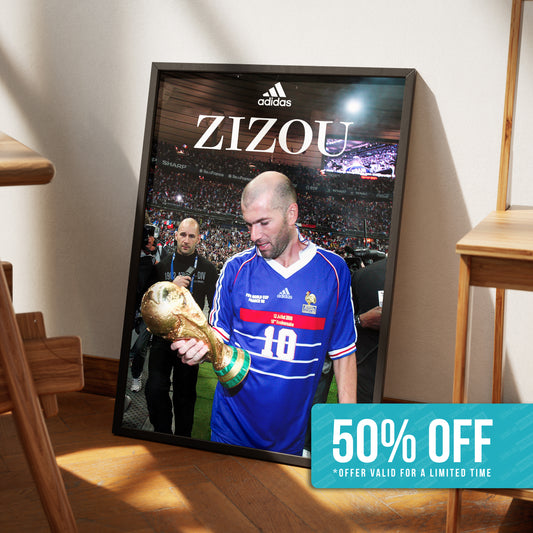 Zinedine Zidane 'World Cup' Poster