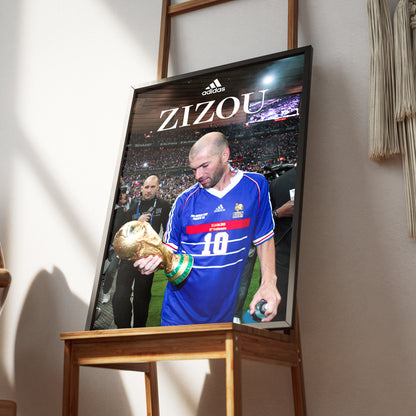 Zinedine Zidane 'World Cup' Poster