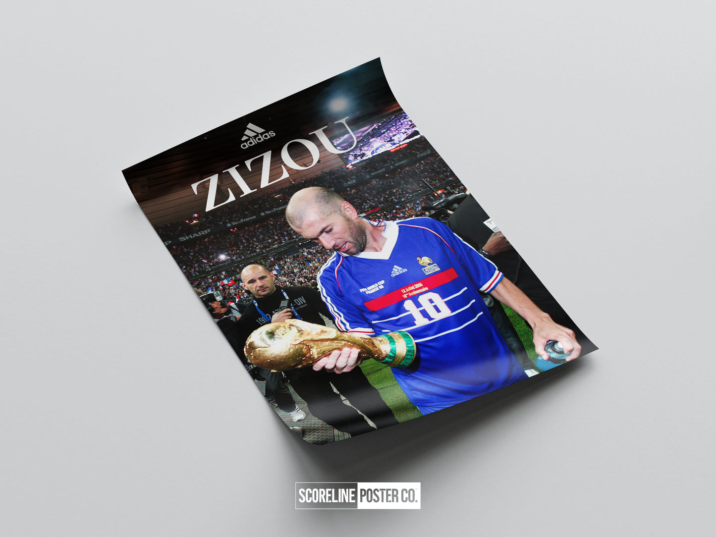 Zinedine Zidane 'World Cup' Poster