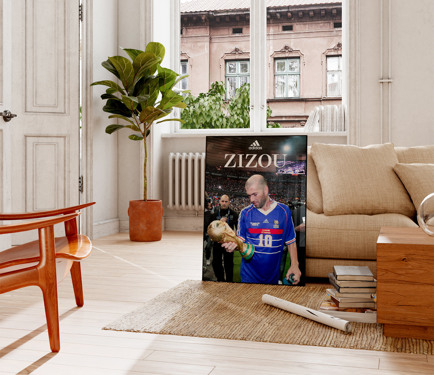 Zinedine Zidane 'World Cup' Poster