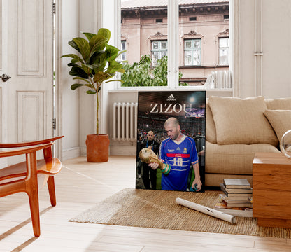 Zinedine Zidane 'World Cup' Poster
