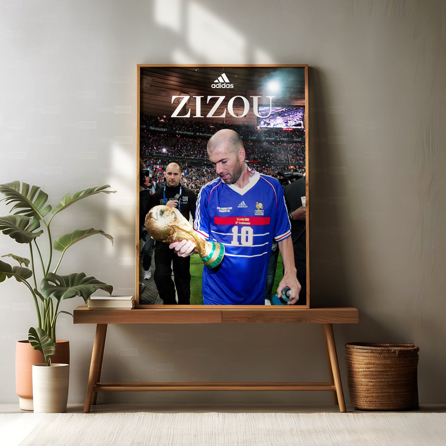 Zinedine Zidane 'World Cup' Poster
