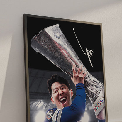 Son Heung-min Europa League Poster