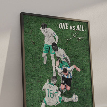 Lionel Messi 'One vs All' Poster