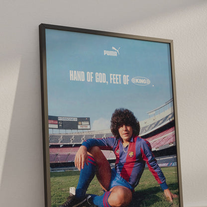 Diego Maradona 'King' Poster