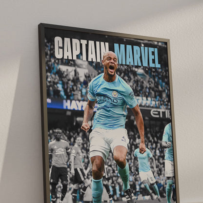 Vincent Kompany 'Captain Marvel' Poster