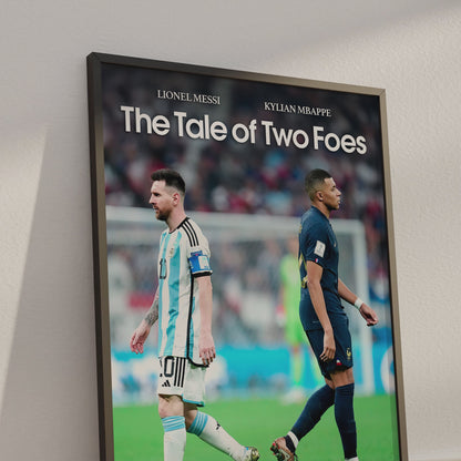 Lionel Messi & Kylian Mbappe 'Foes' Poster