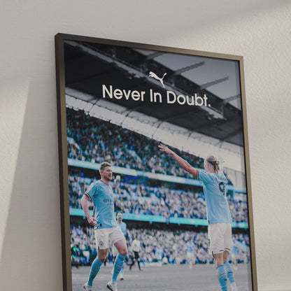 De Bruyne x Haaland 'Never In Doubt' Poster