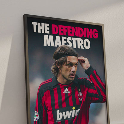 Paolo Maldini 'Defending Maestro' Poster
