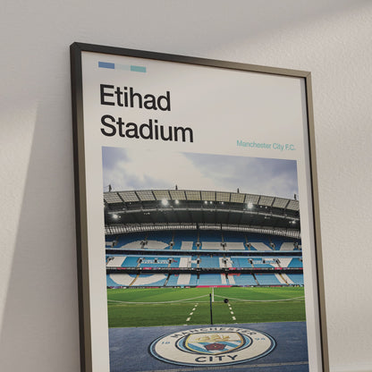 Manchester City Etihad Stadium Poster