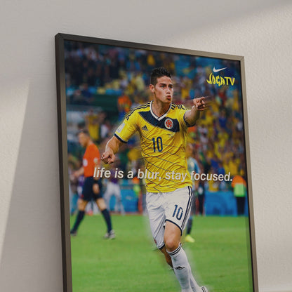 James Rodriguez 'Blur' Poster