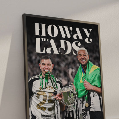 Bruno Guimaraes & Joelinton 'Howay The Lads' Poster